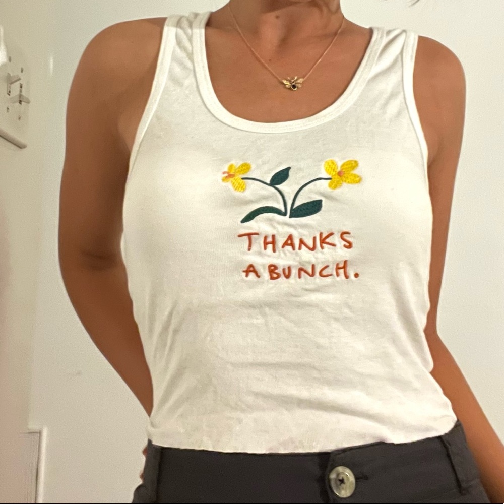 Urban Outfitters ‘Thanks A Bunch’ embroidered tank